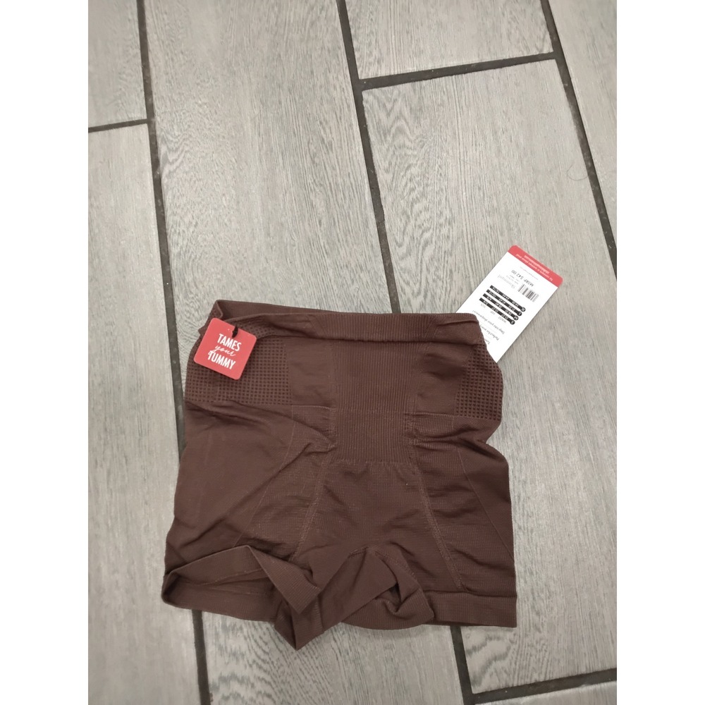Skinnygirl Tummy‎ Toning Panel Shapewear Shorts Brown Size L